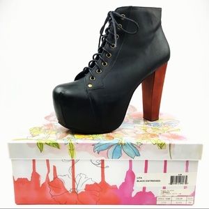 Jeffrey Campbell | Lita | Platform Bootie Laceup